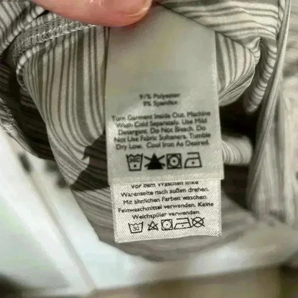 Eddie Bauer Women's Size Small Long Sleeve Shirt Gray/White Stripe. Layering. - Picture 6 of 9